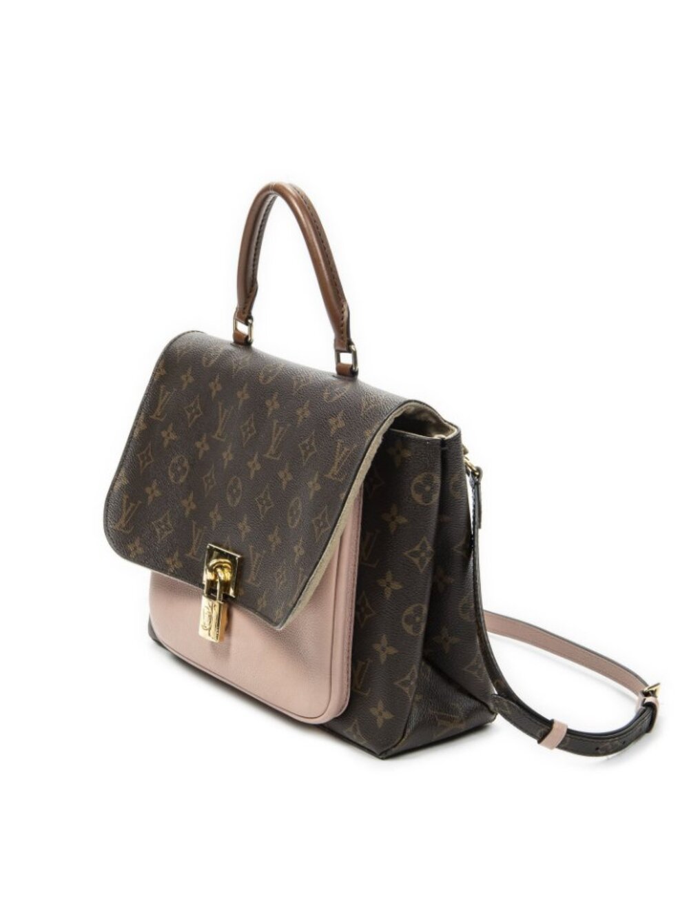 Louis Vuitton Marignan Messenger Brown Pink Monogram Canvas - Picture 2 of 10